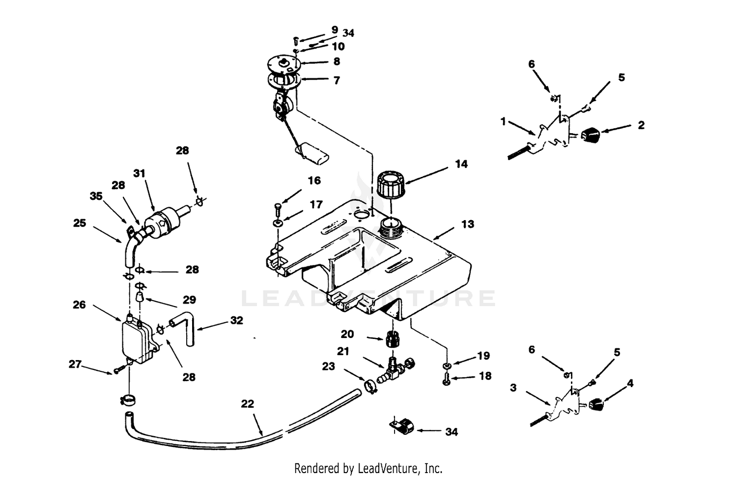 Throttle Choke And Fuel Controls