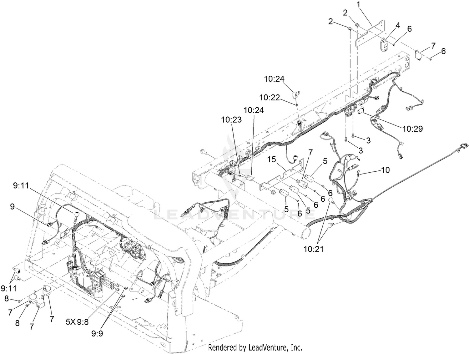 Front and Rear Wire Harness Assembly