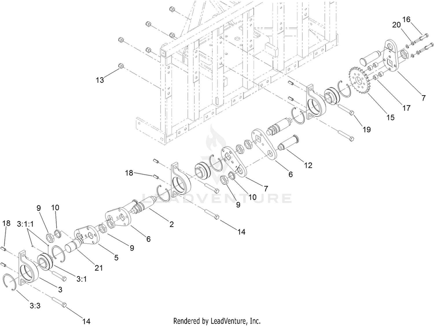 LH Crankshaft Assembly