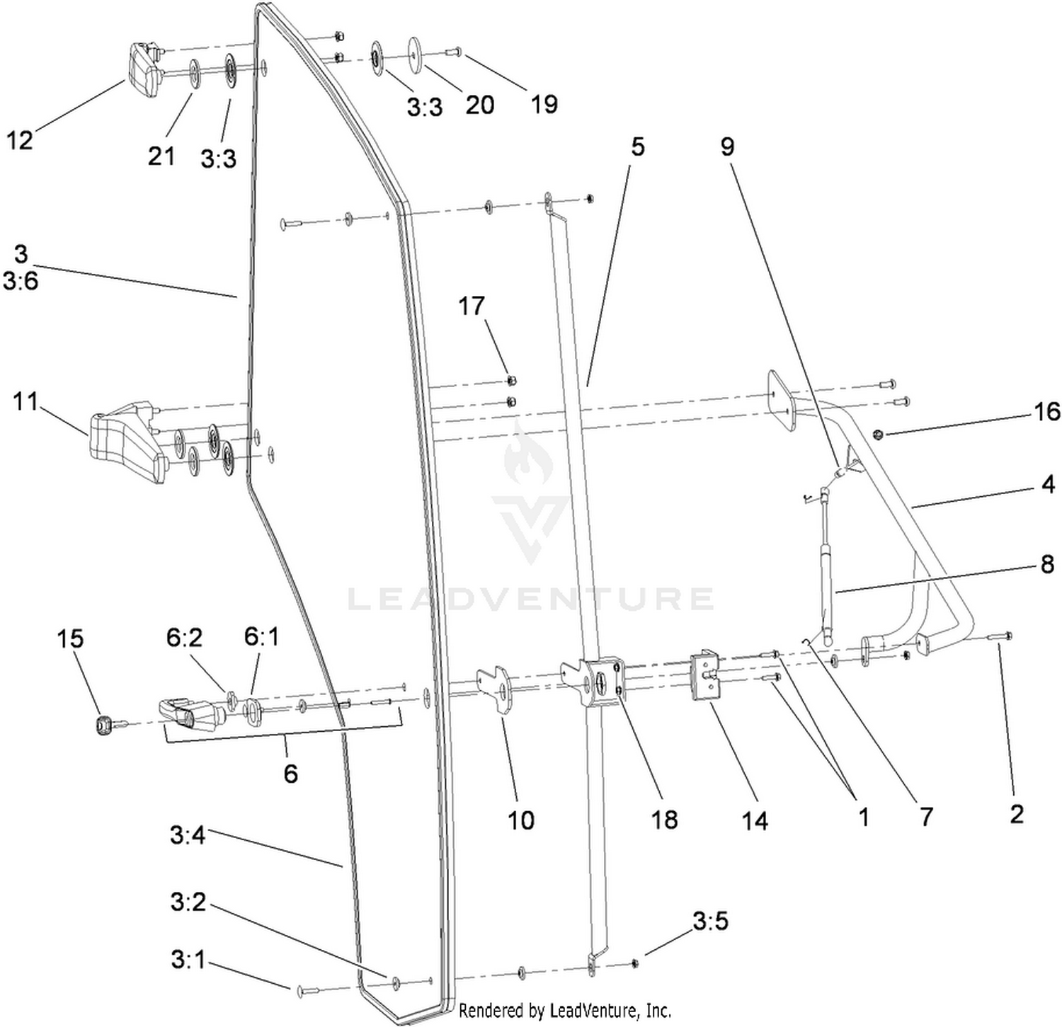 Right Door  Cab Assembly