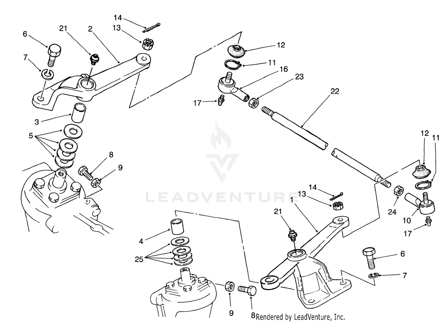 Steering Arm Linkage (model No. 30455 Only)
