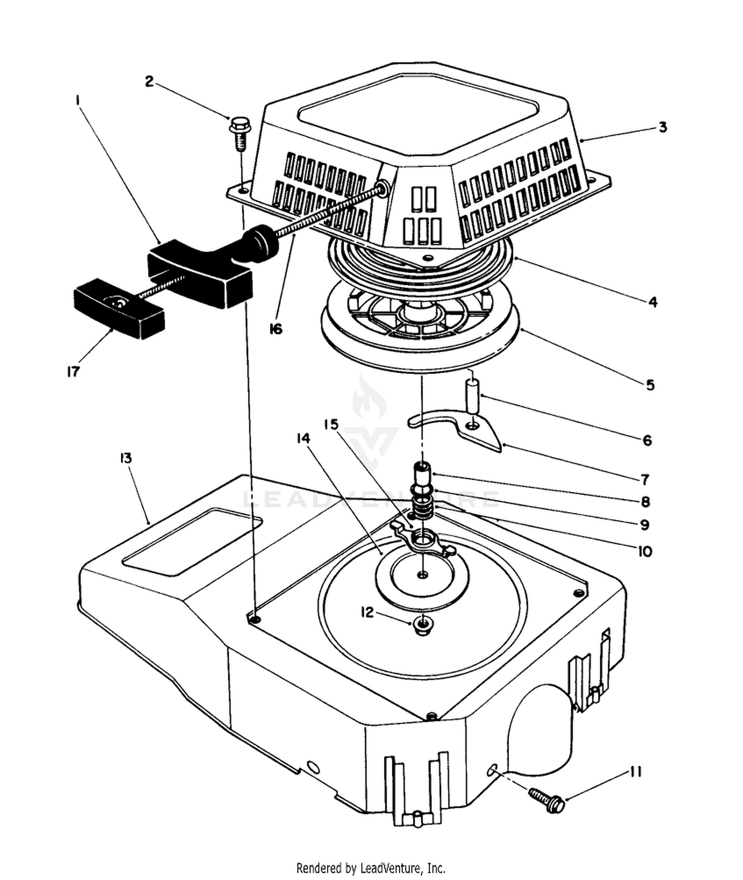 Recoil Assembly (engine Model No. Vmk9-3)