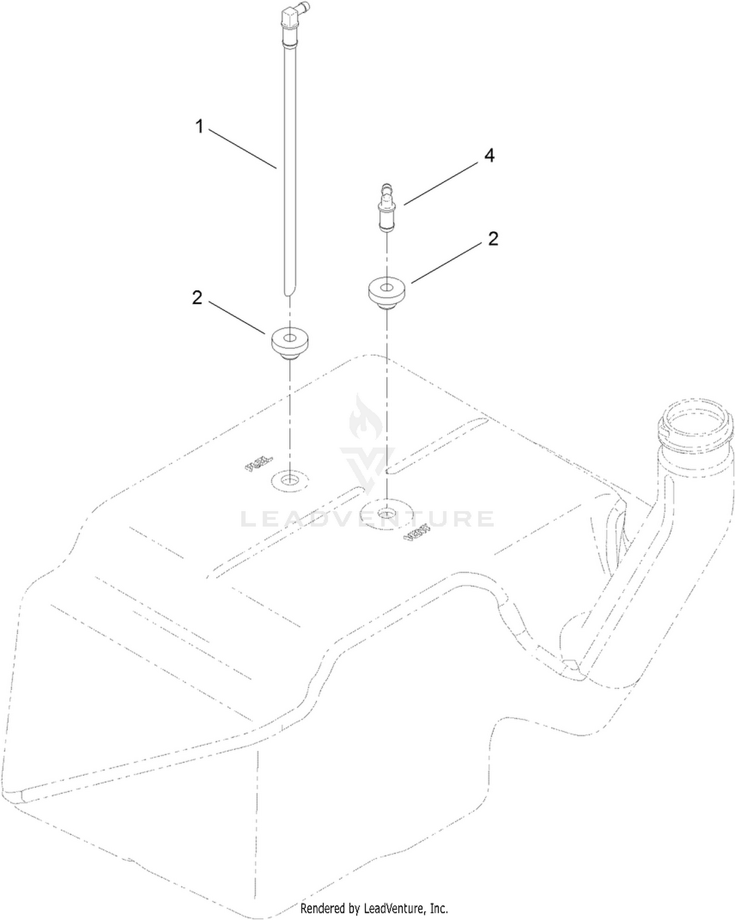 Multi Layer Fuel Tank Assembly No. 117-7352