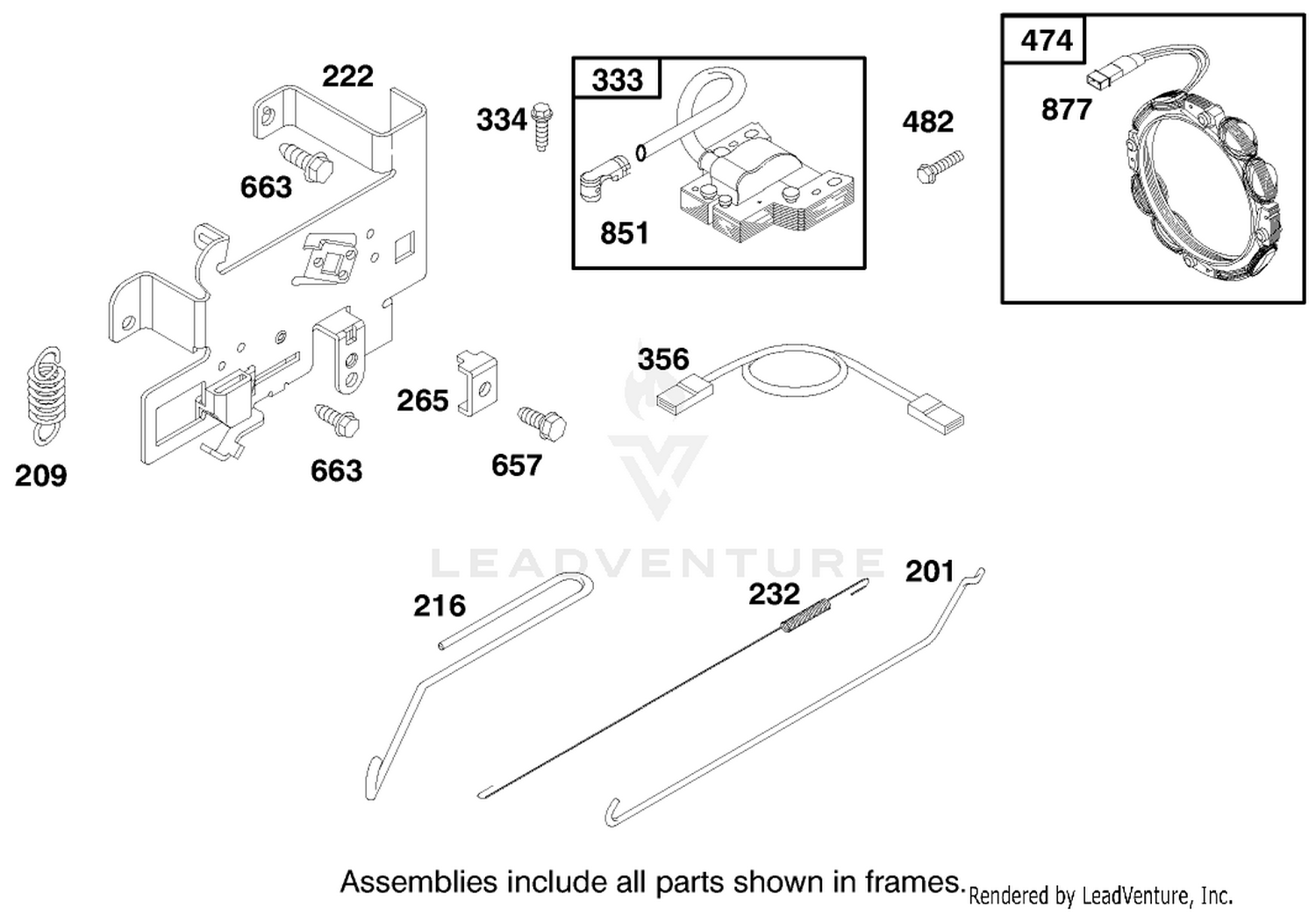 Engine Briggs  Stratton Model 284707-1148-E1 6