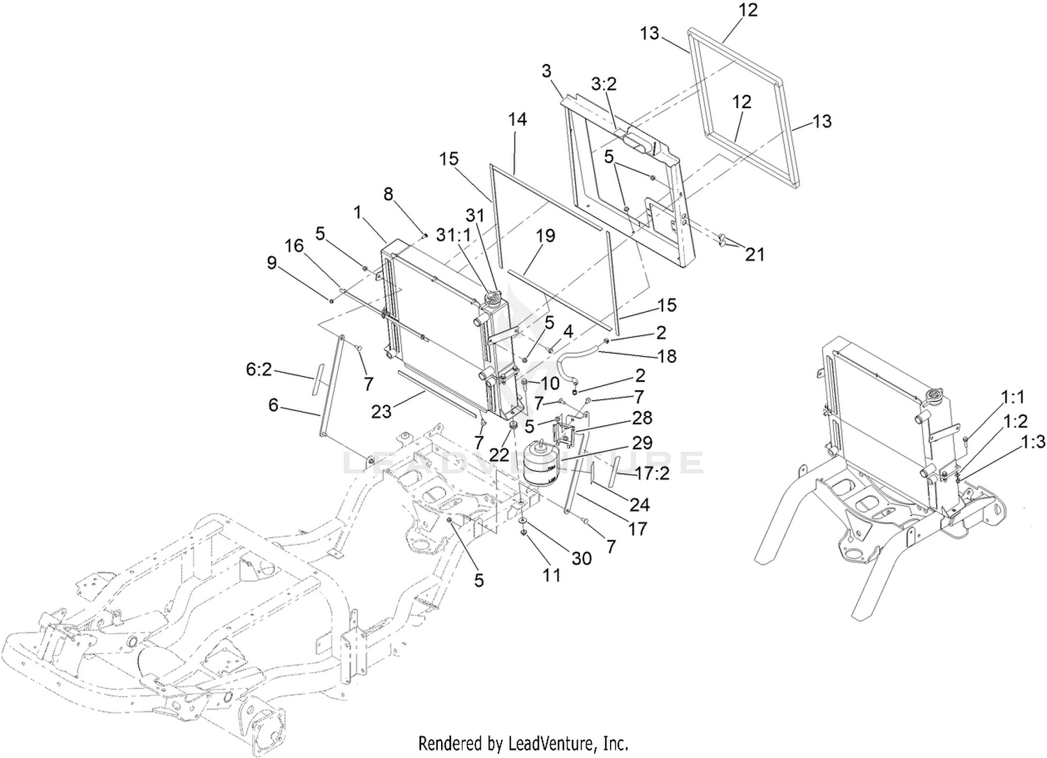 Radiator and Cooler Assembly
