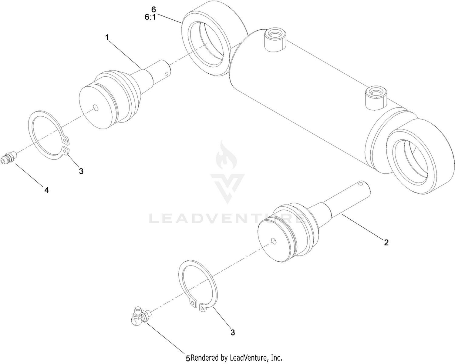 Steer Cylinder Assembly No. 119-3903