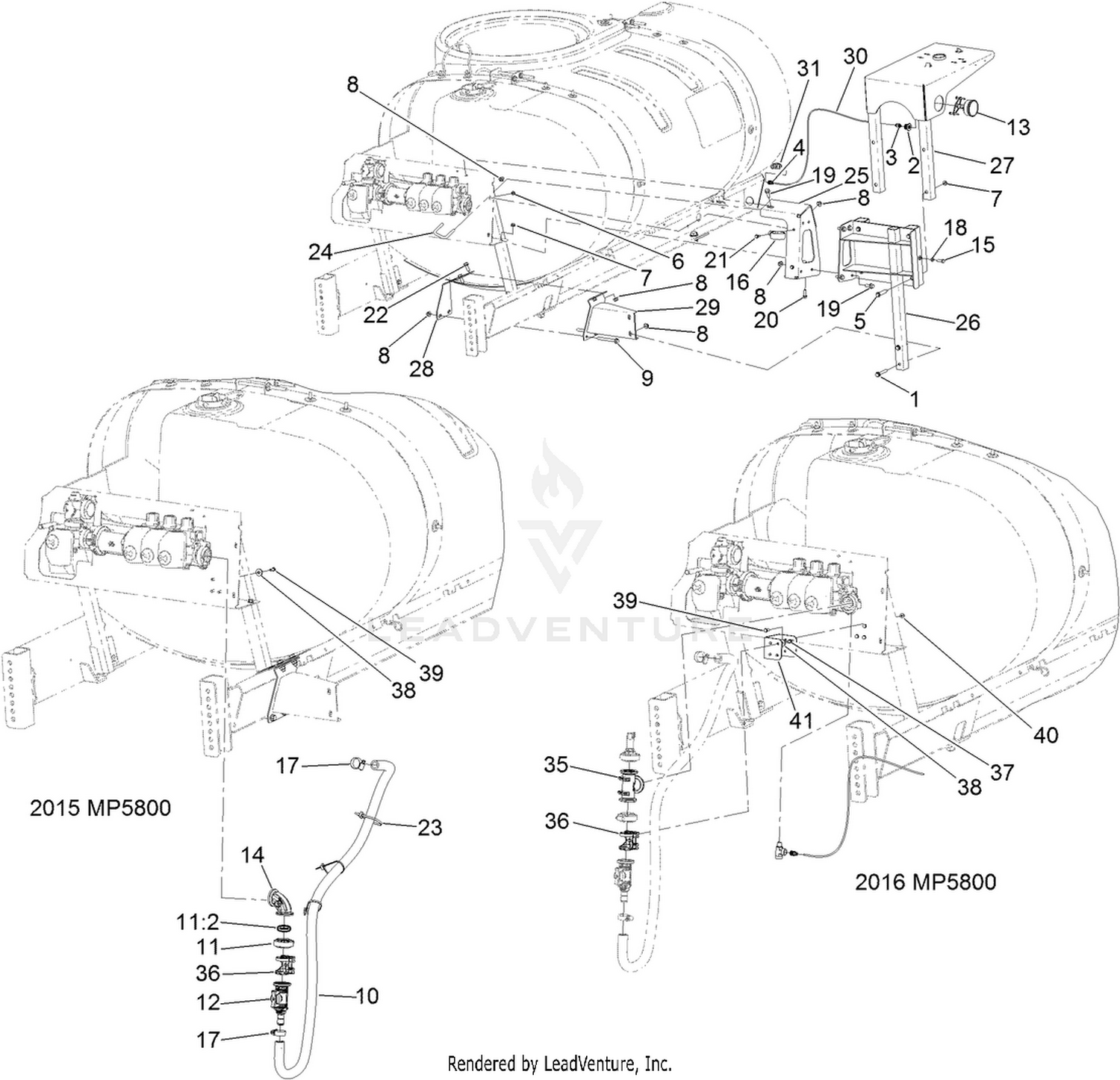 Hose Reel Mount and Supply Hose Assembly