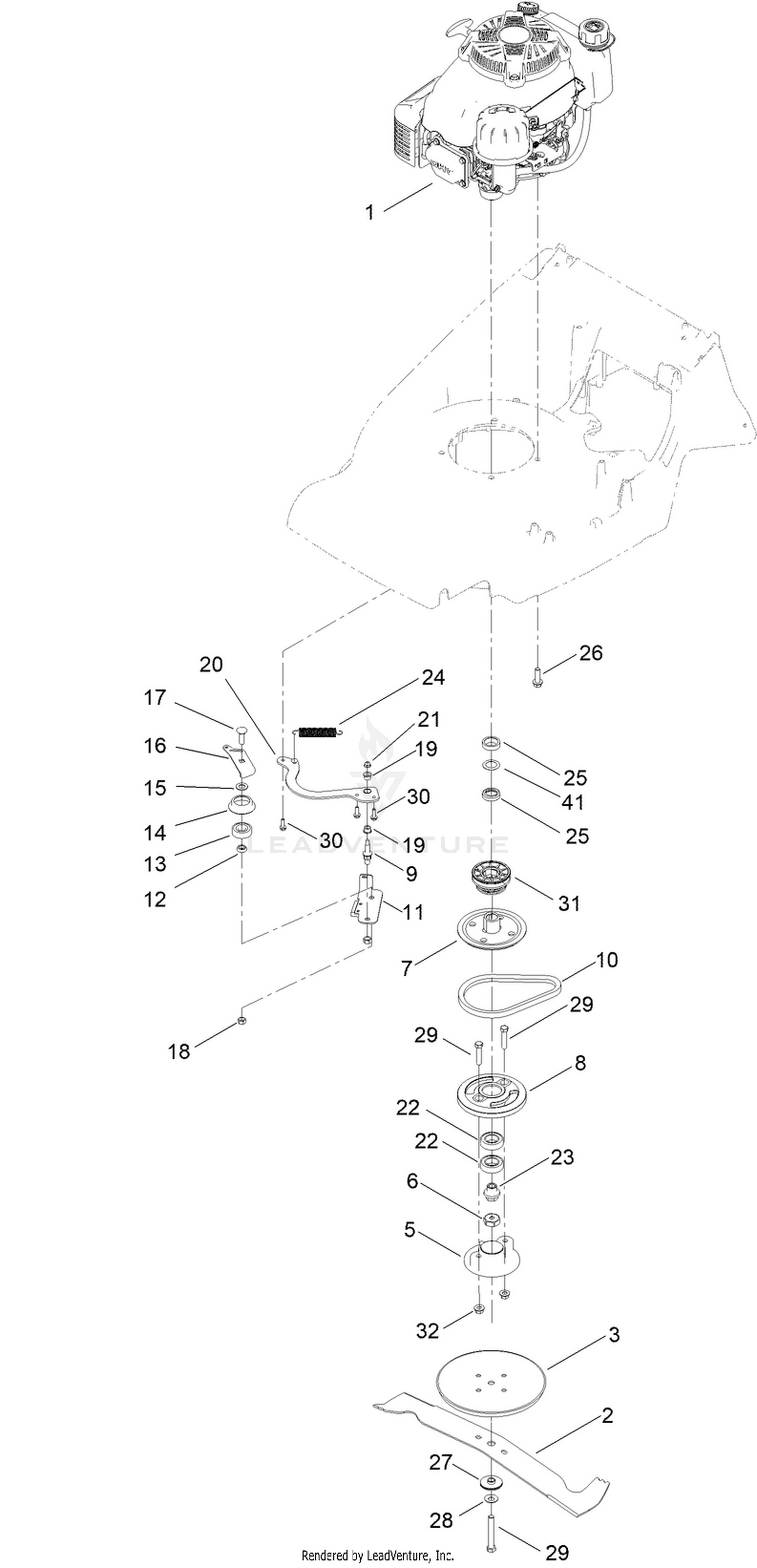 Engine and Blade Assembly