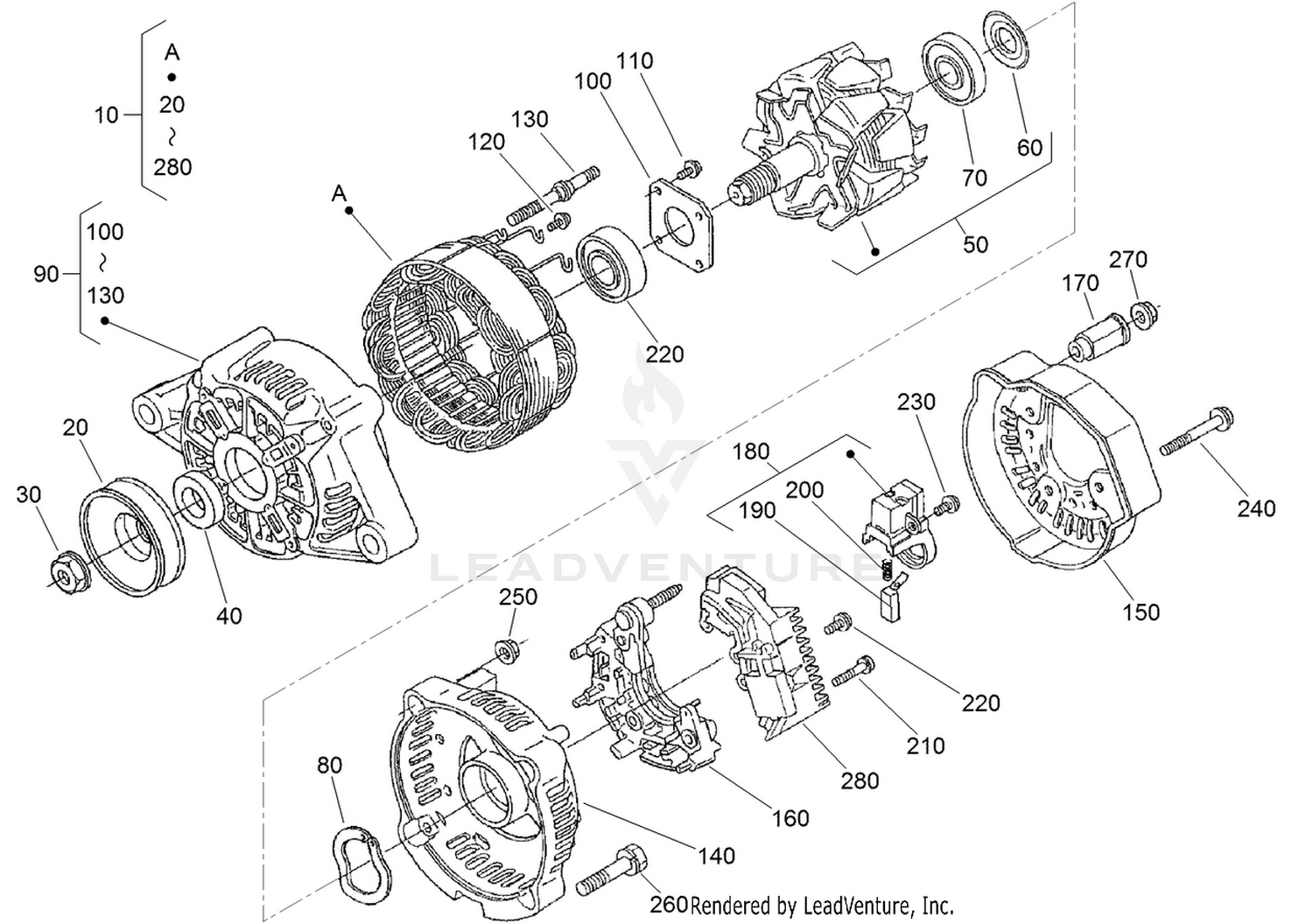 Alternator Component Assembly