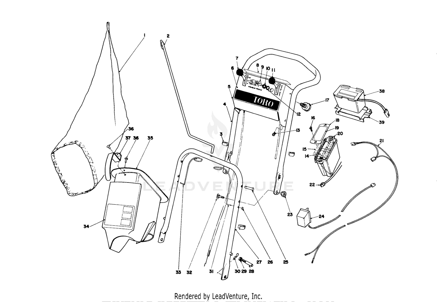 Handle Assembly Model No. 21711