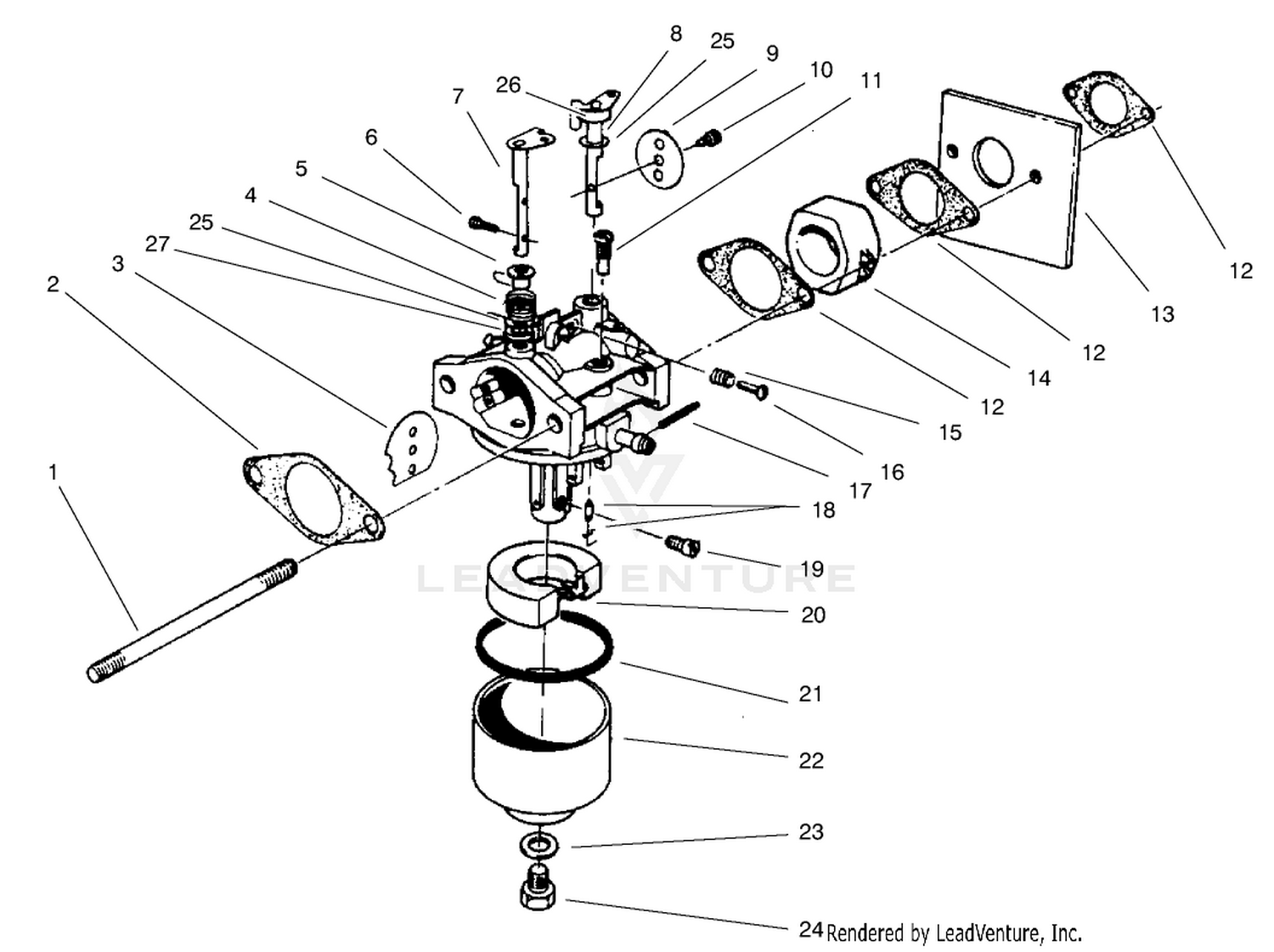 Carburetor Assembly (model No. 47pt6-3)