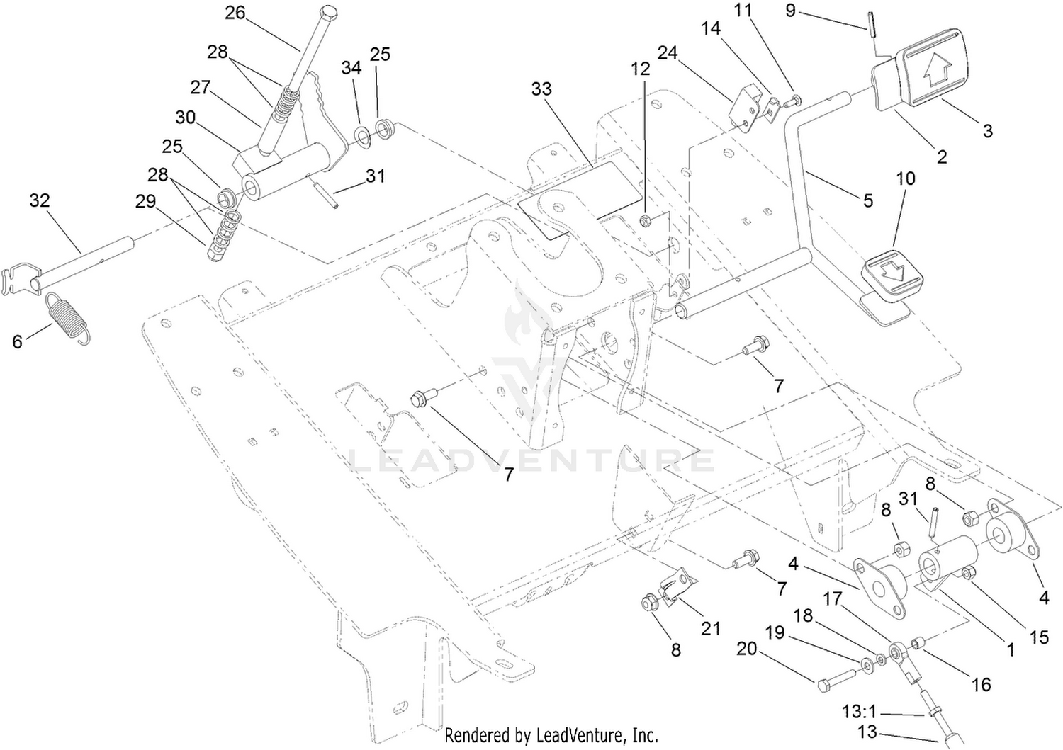 Traction Pedal Assembly