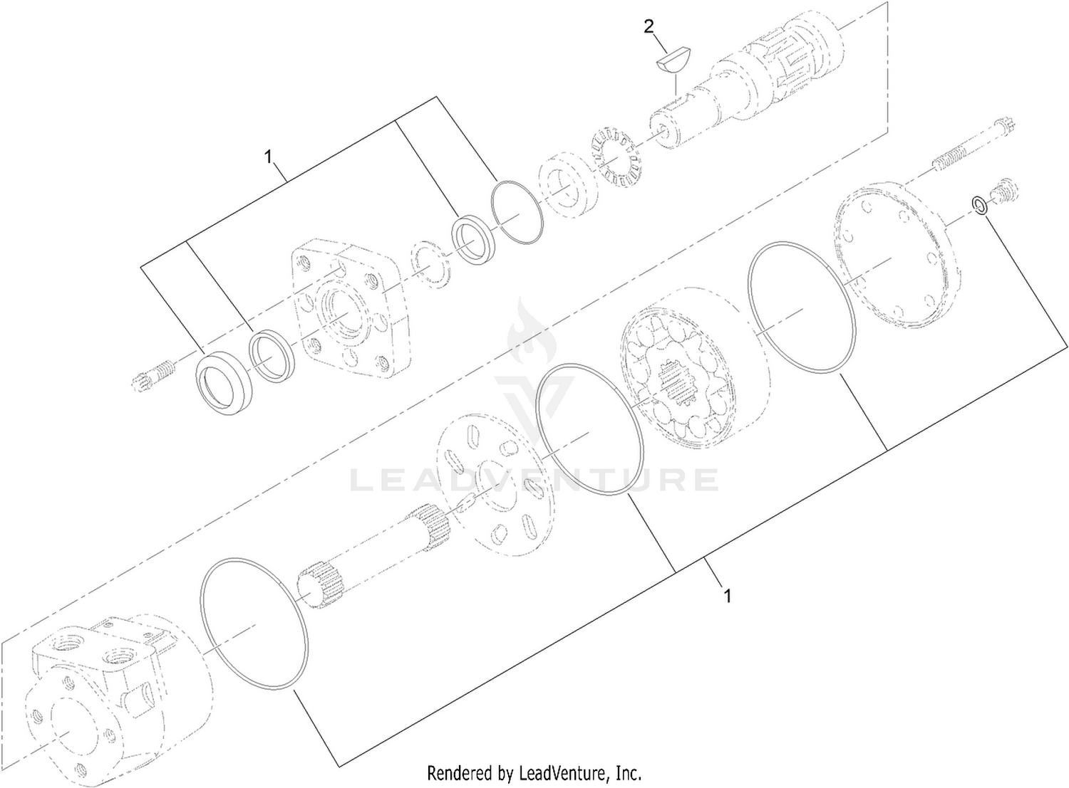 Hydraulic Motor Assembly No. T0001-9863