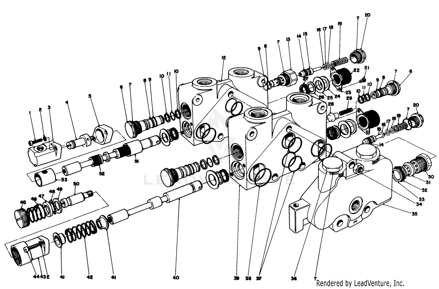 Control Valve Assembly No. 49-5540 Section 1 And 2