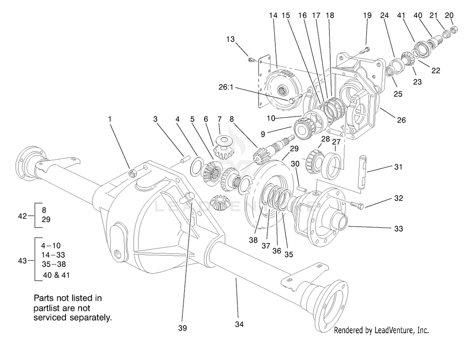 Axle Assembly No. 99-6981-03