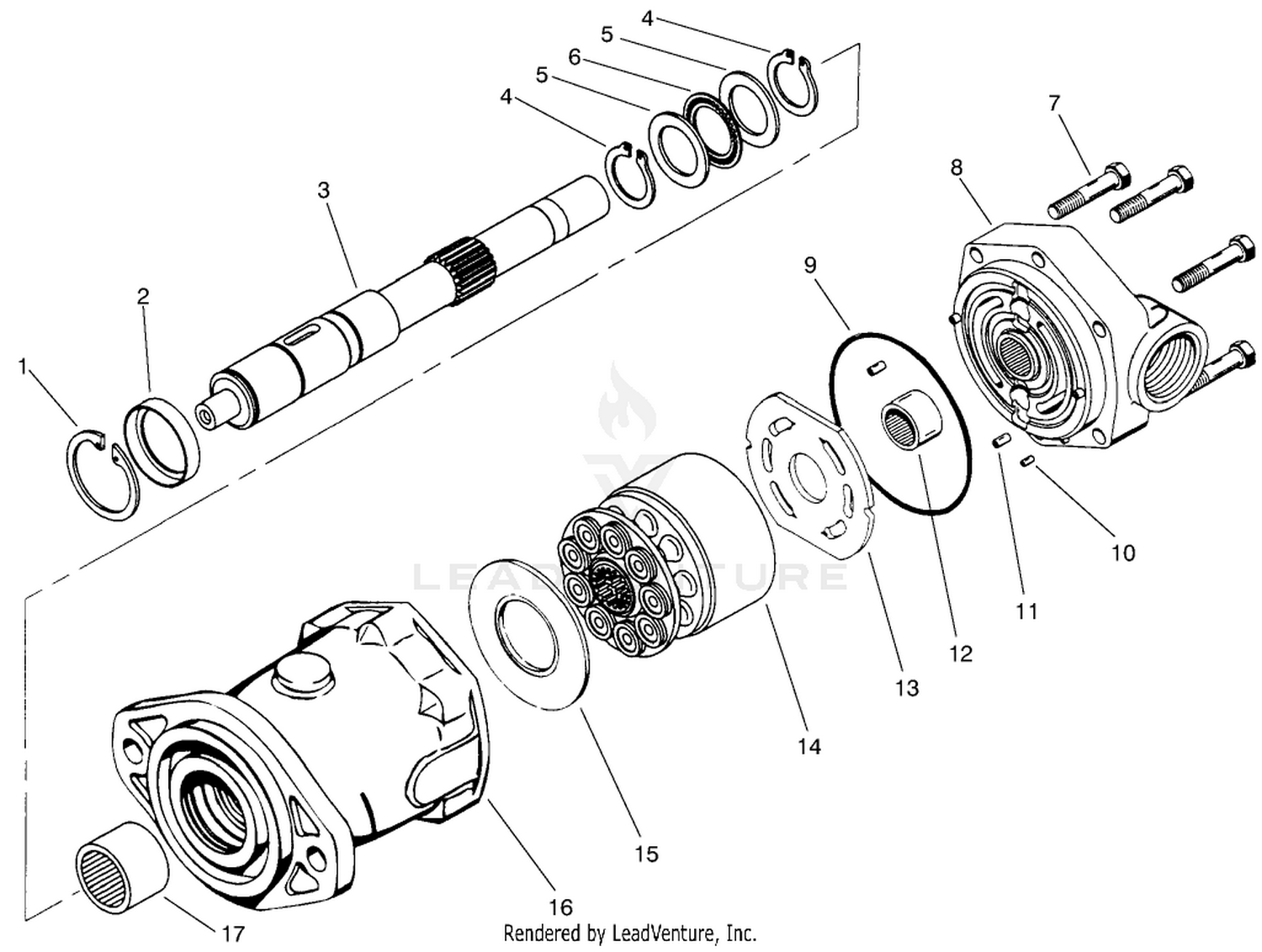 4 Wd Hydraulic Motor Asm. No. 92-7386