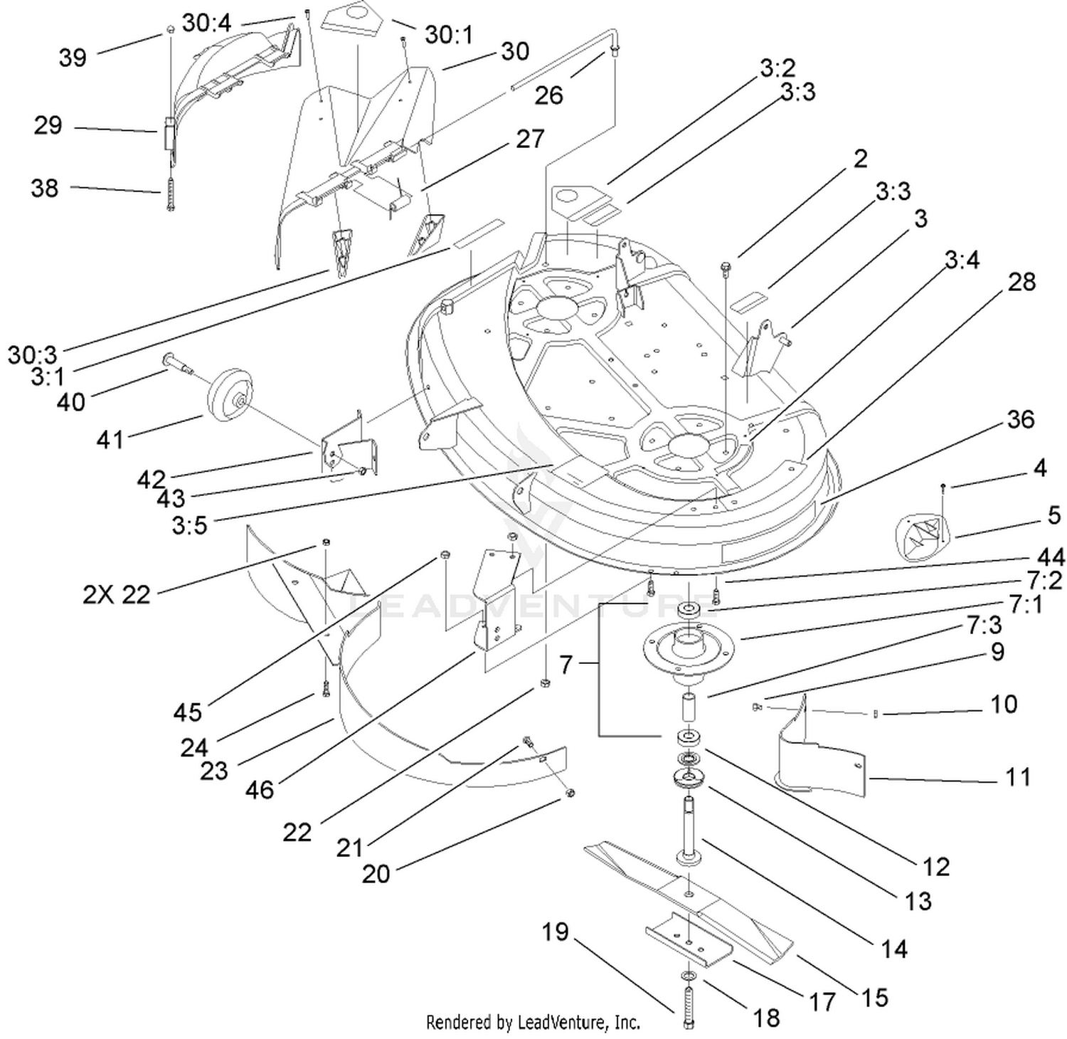 38in Deck Assembly