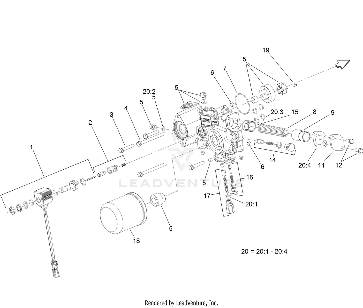 Charge Pump Housing Assembly  Transmission Assembly No. 131-5510