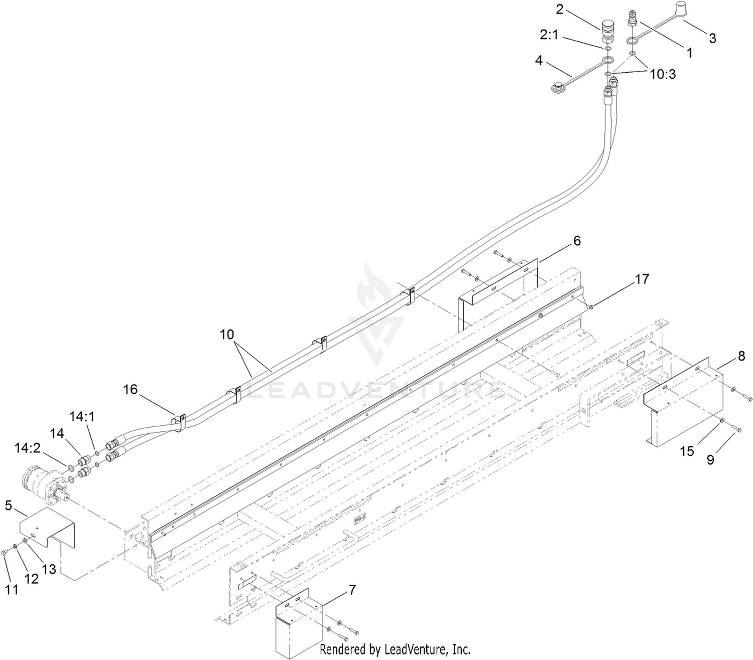 Hydraulic Hose and Guard Assembly