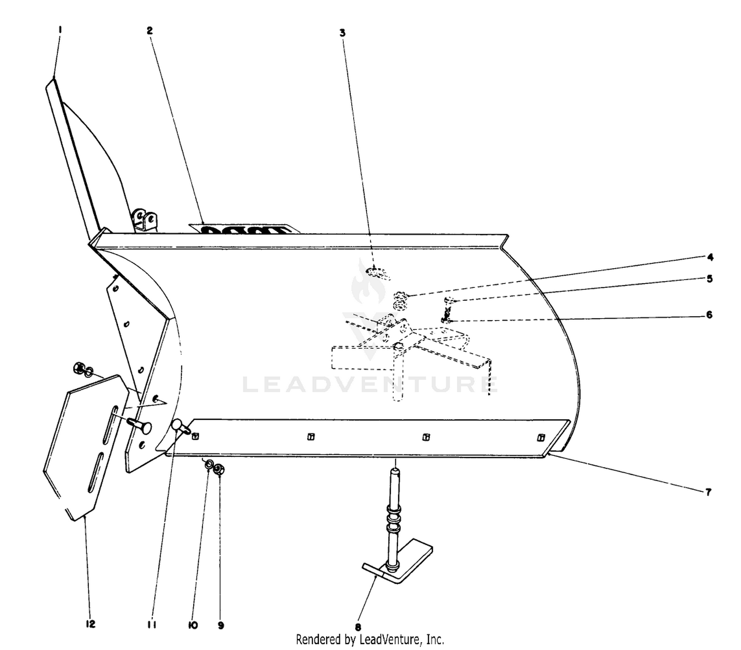 V-Plow Model No. 30750 (optional)