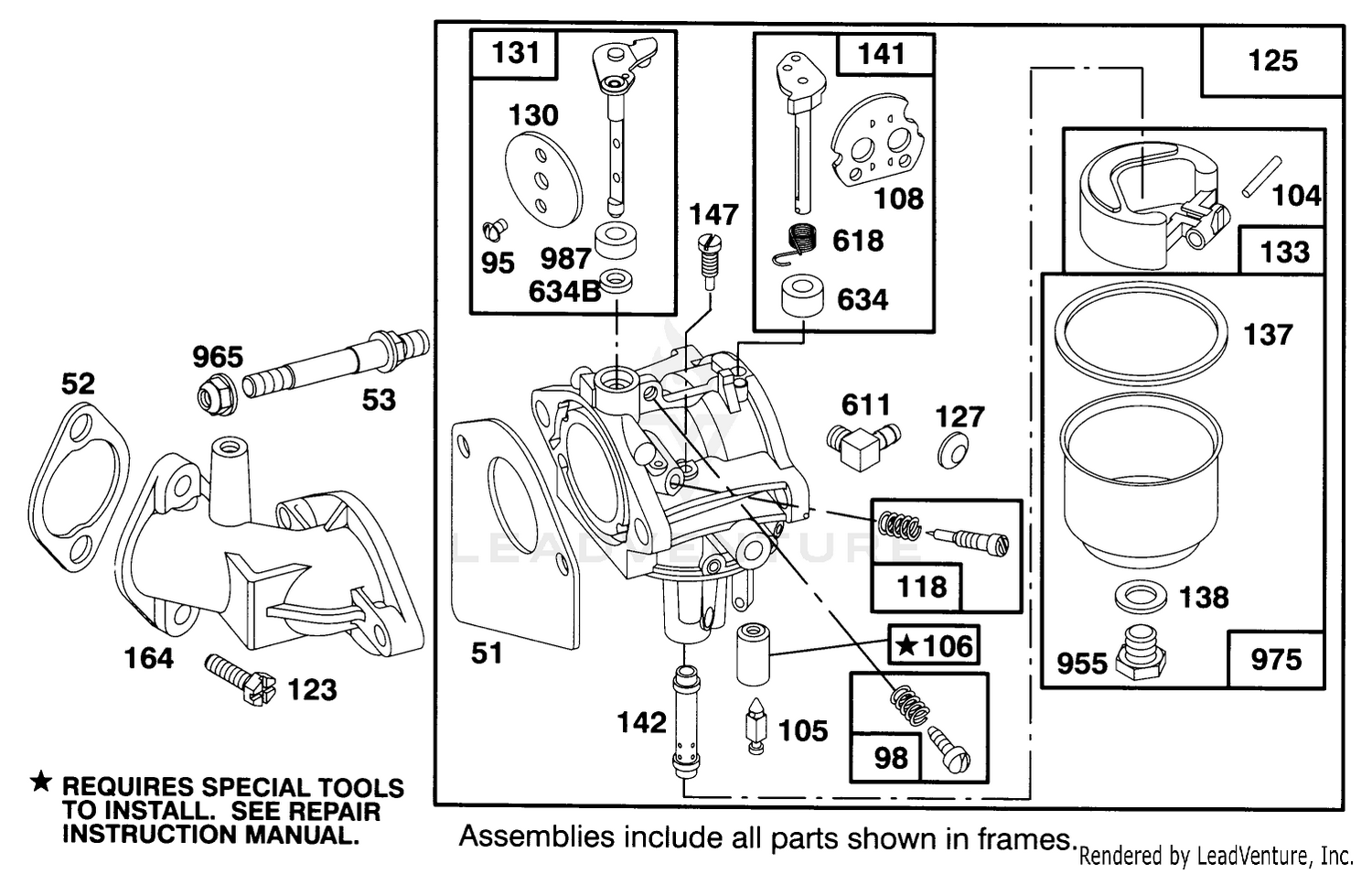Engine Briggs  Stratton Model 282707-0119-01 3