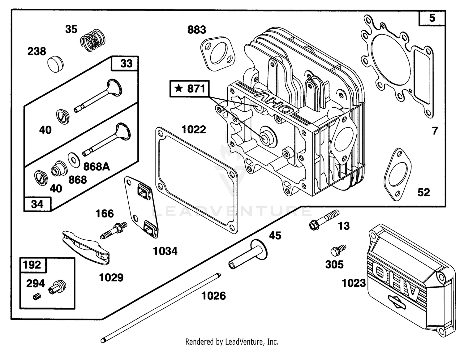 Engine Briggs  Stratton Model 28n707-0131-01 2