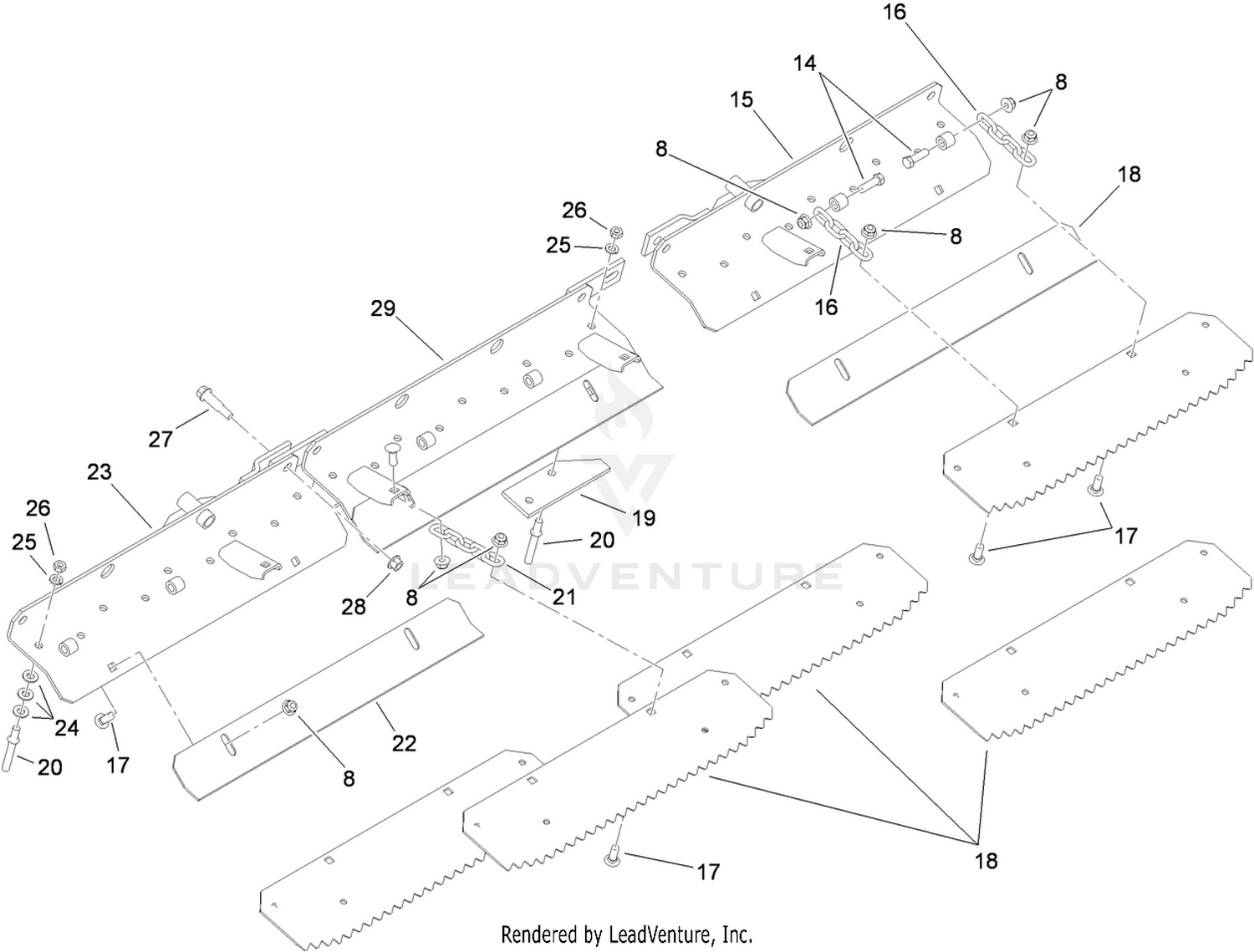 Trowel Plate Assembly