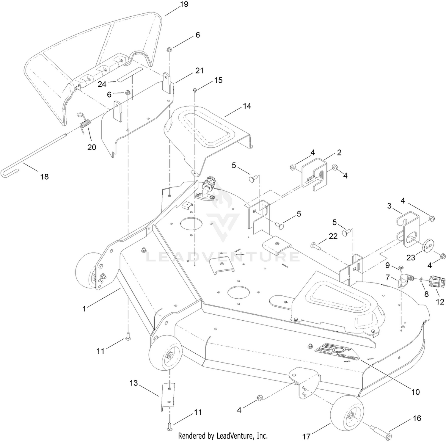 50 Inch Deck Assembly
