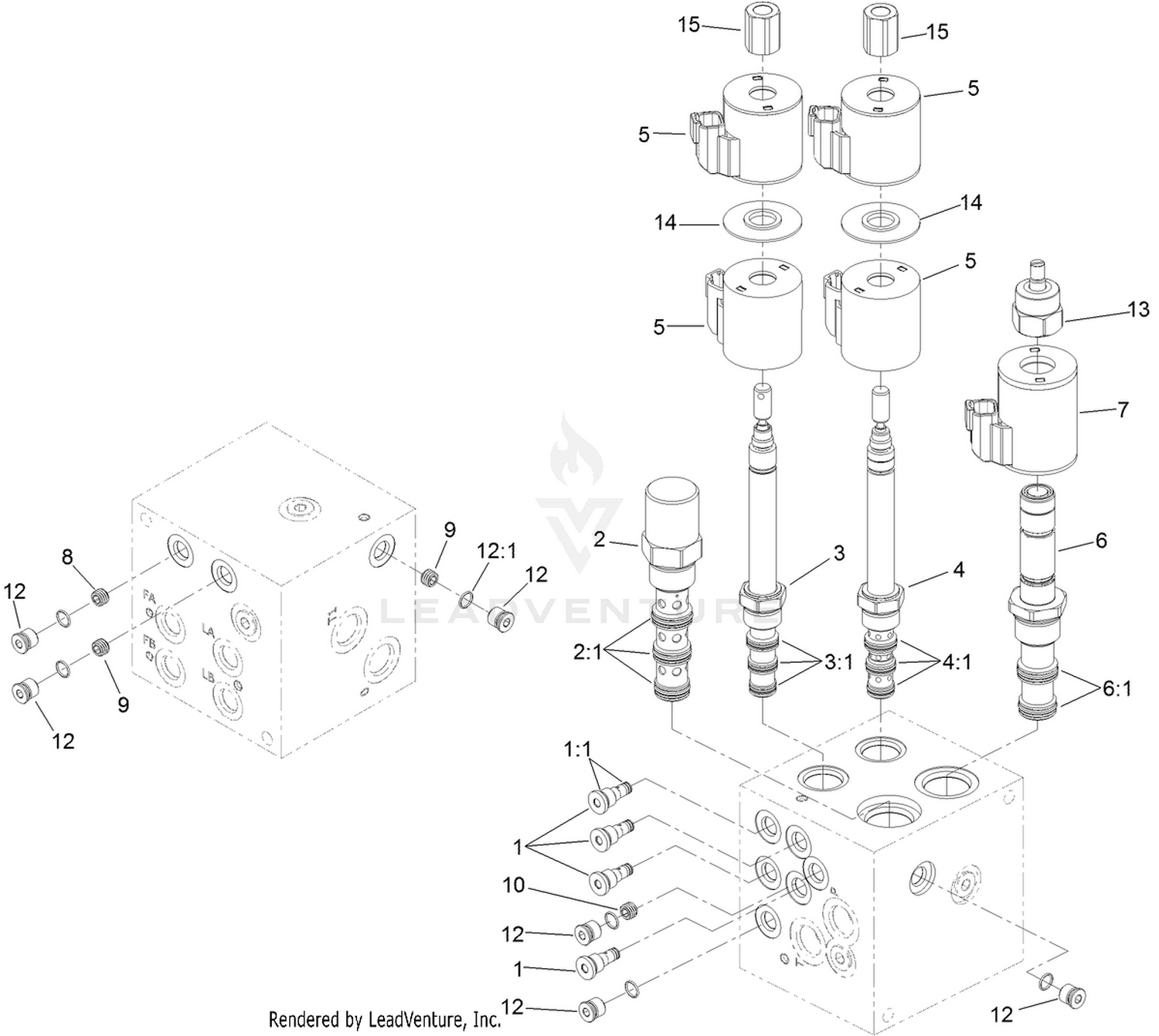Hydraulic Block Assembly No. 137-8240