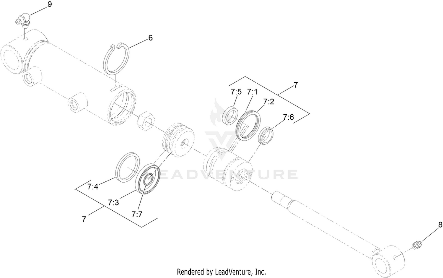 Hydraulic Cylinder Assembly No. 147-6094