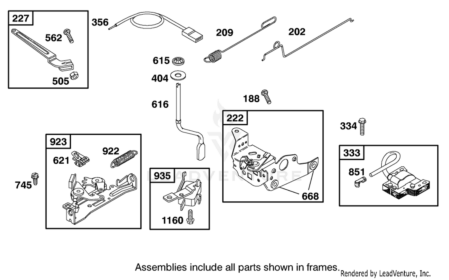 Engine Briggs  Stratton Model 12j805-2370-B1 4