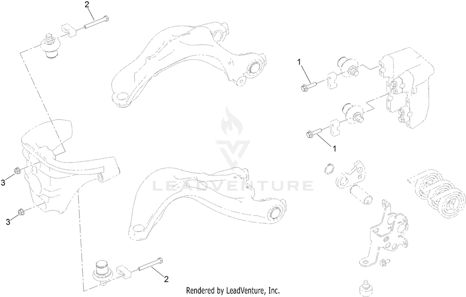 Suspension Bolt Kit Assembly No. 132-9590