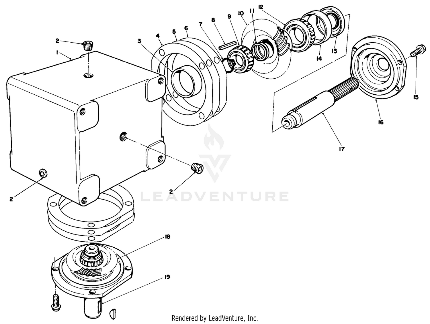 Gear Box Assembly No. 68-681o