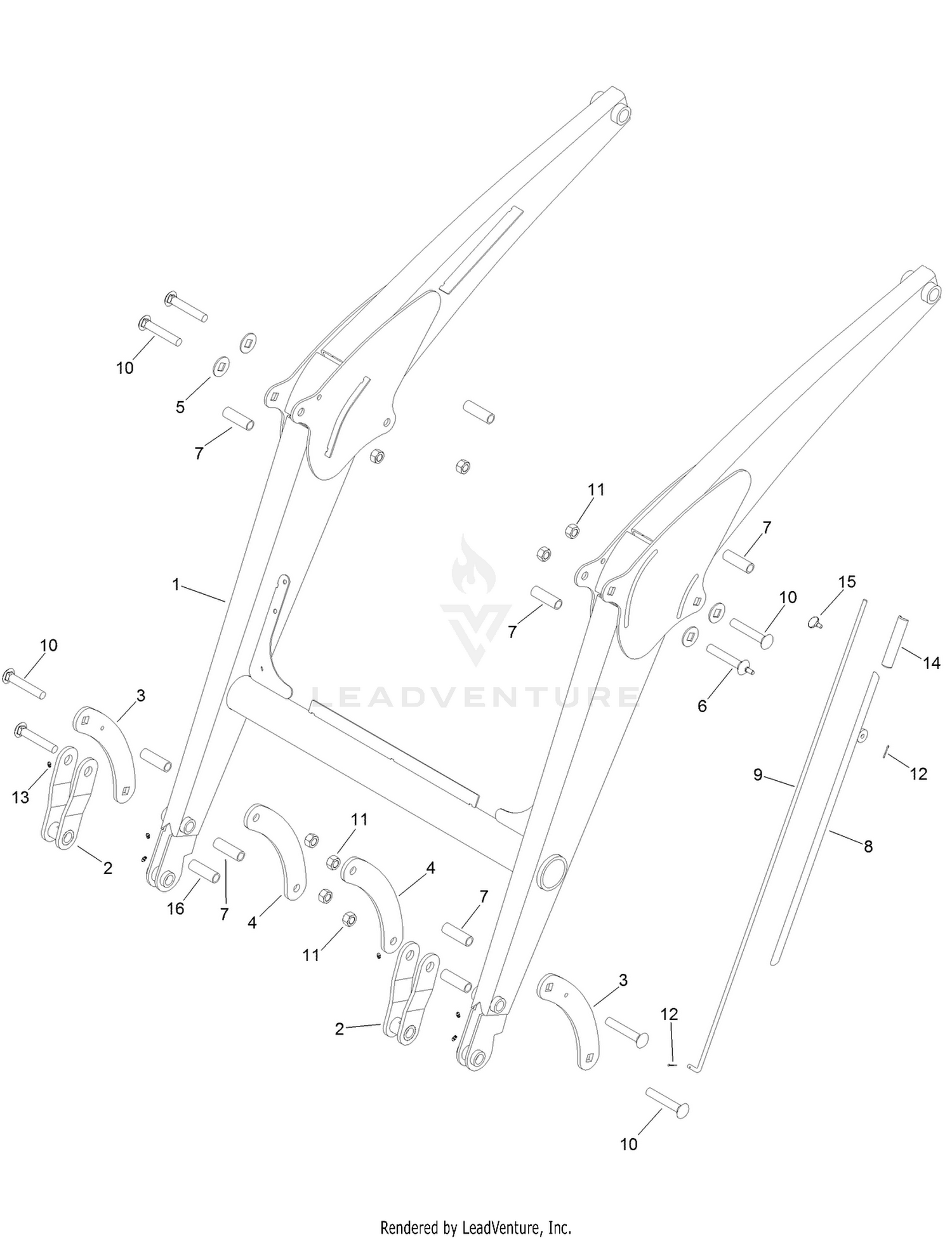 Turf Loader Frame Assembly