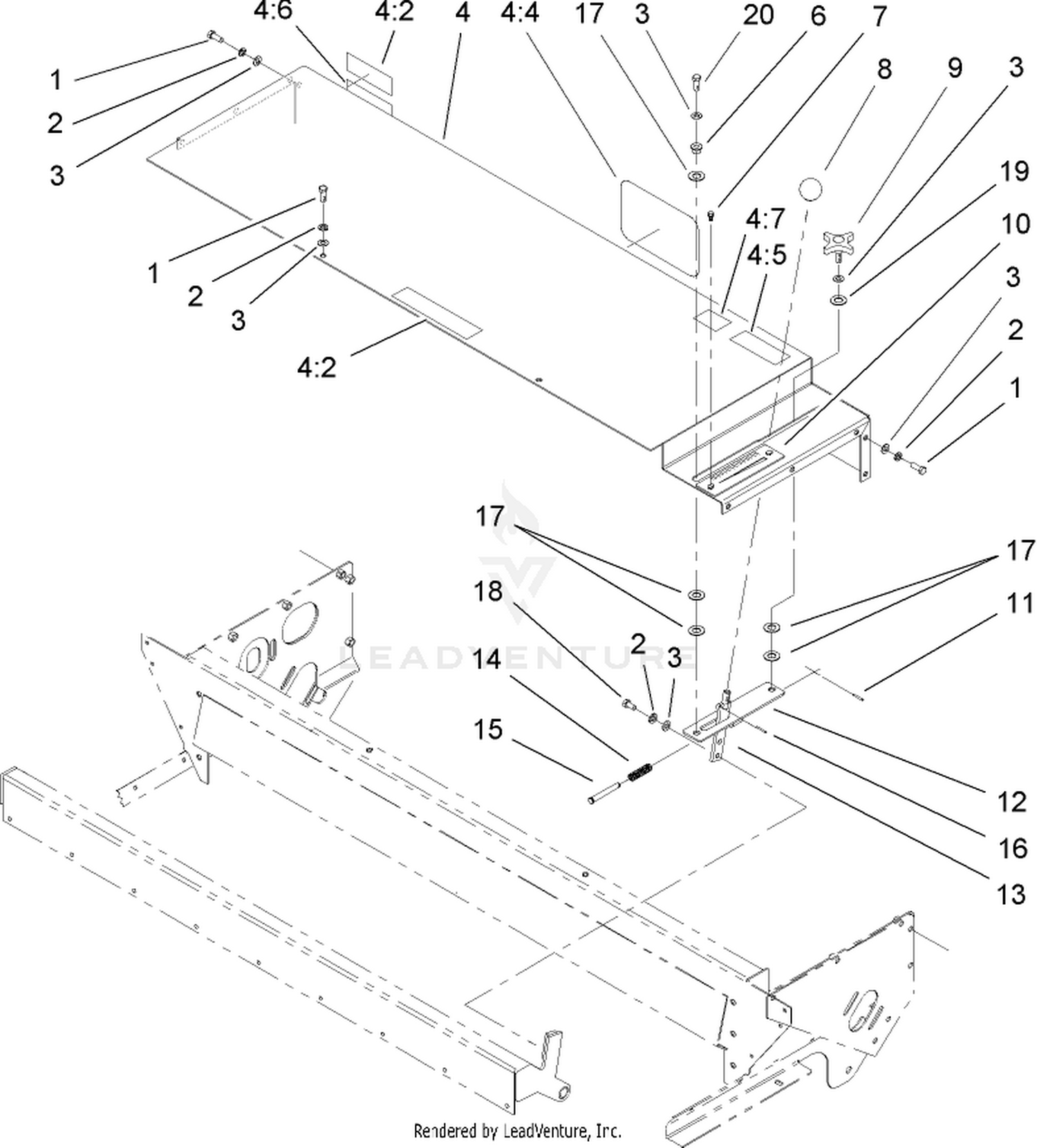 Gate Slide and Brush Guard Assembly