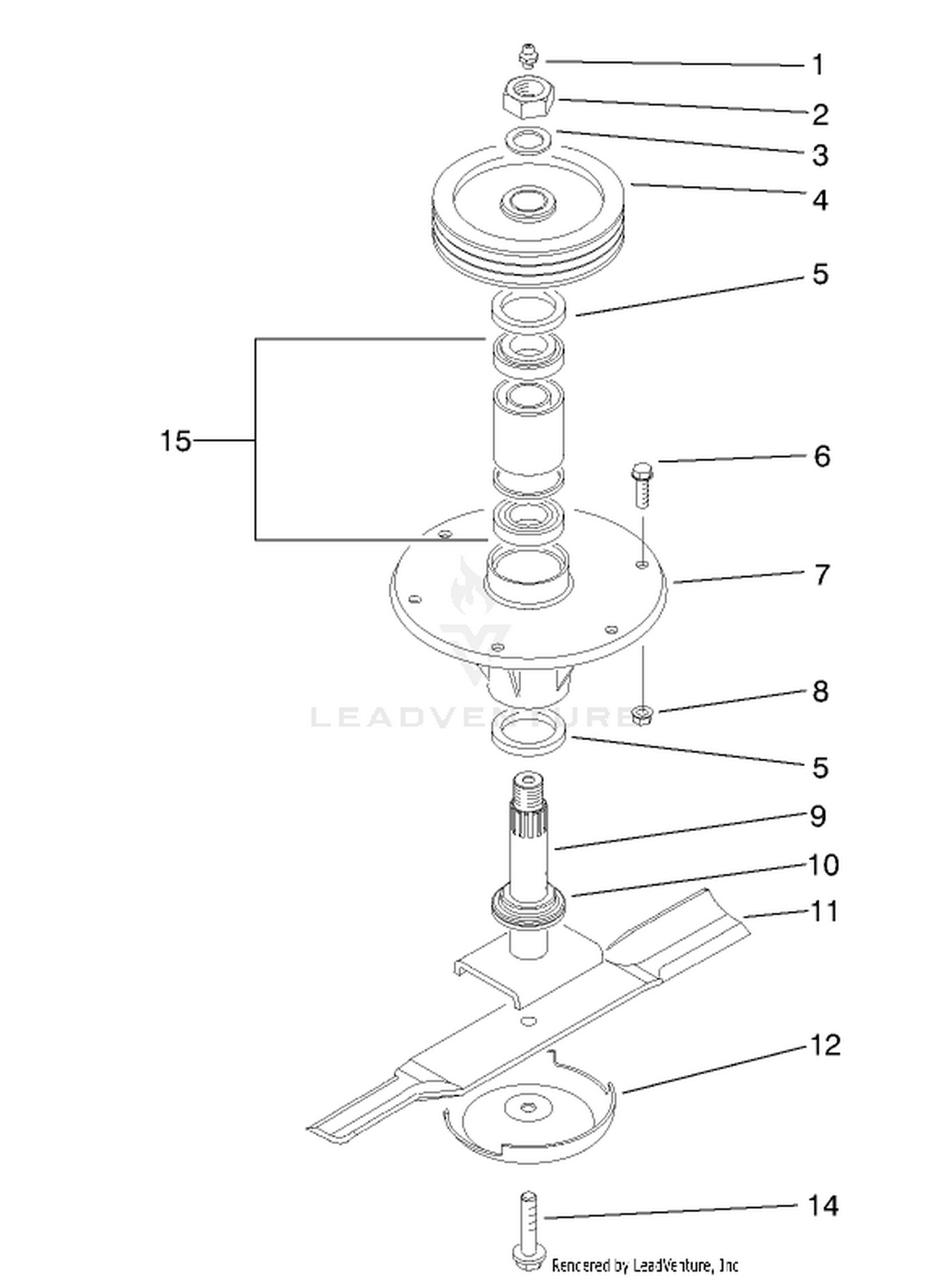 Spindle Assembly (center)