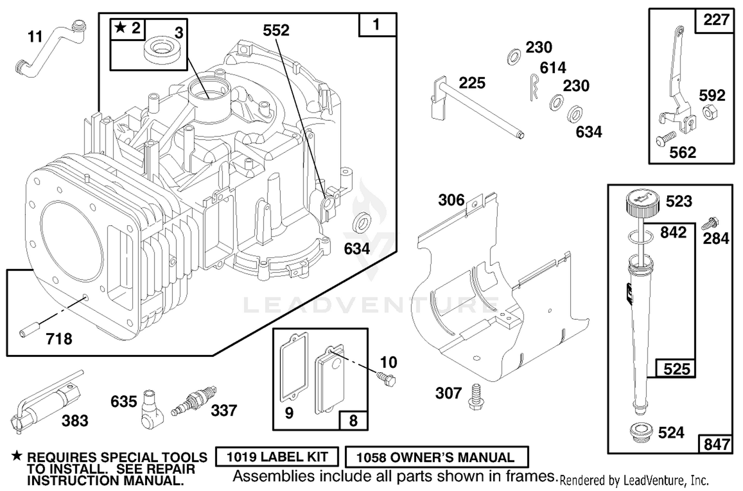 Engine Briggs  Stratton Model 28n777-0174-01