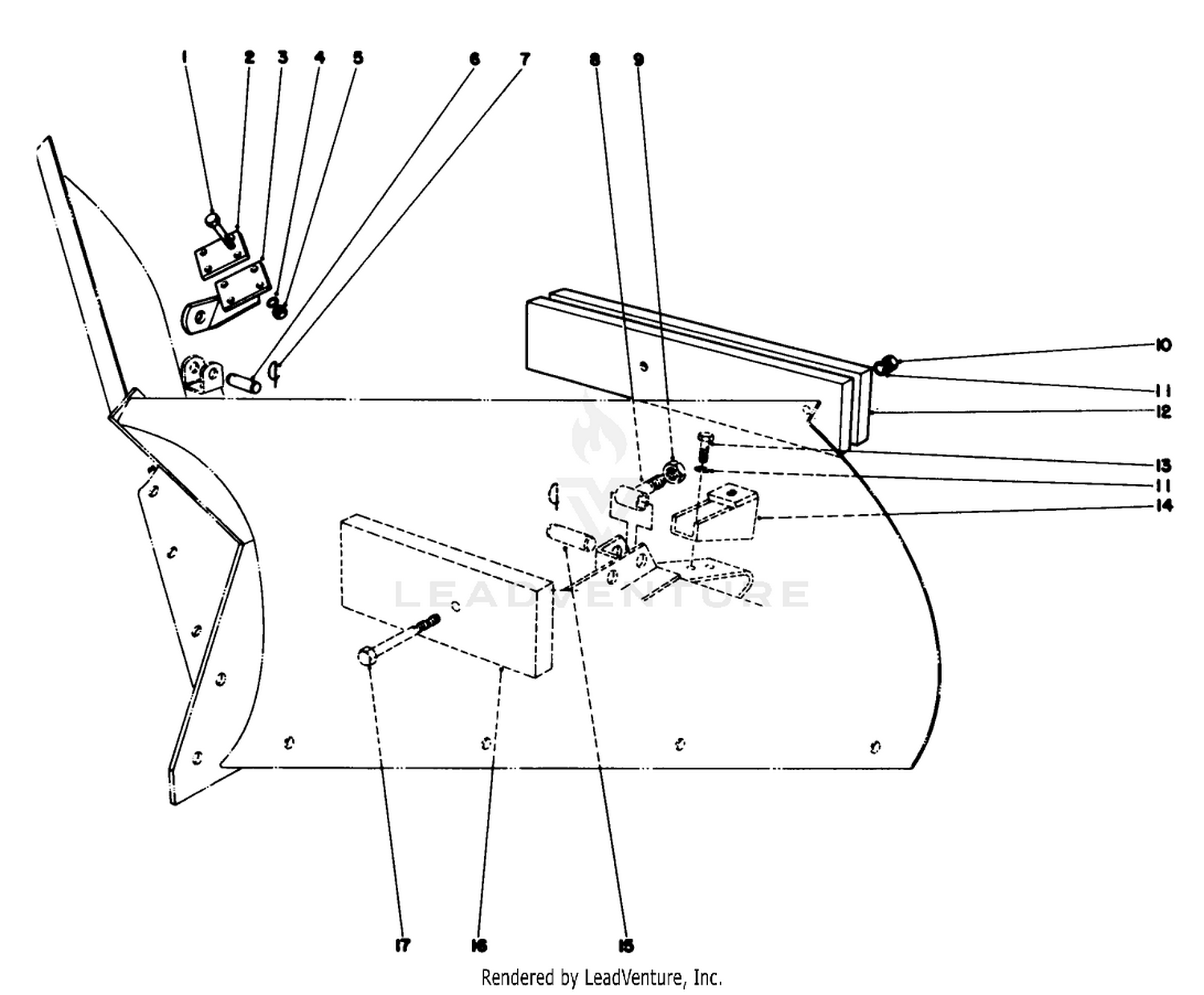 V-Plow Installation Kit Model No. 30757 (optional)