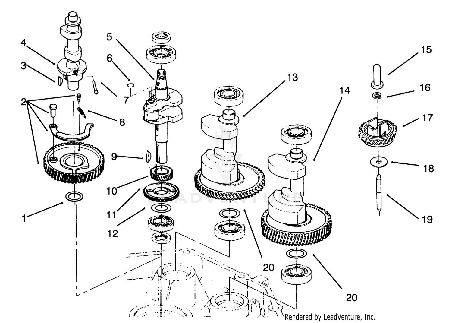 Crankshaft  Camshaft Assembly