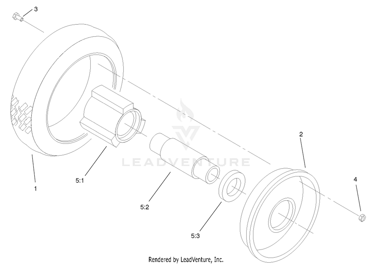 Front Wheel And Tire Assembly
