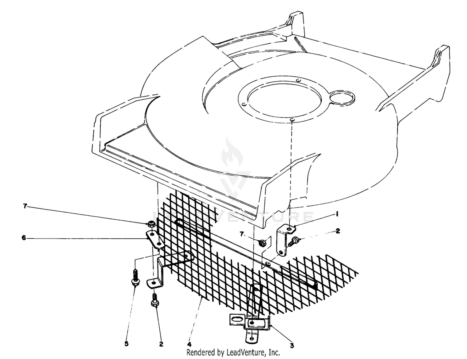Leaf Shredder Kit Model No. 59105 (optional)