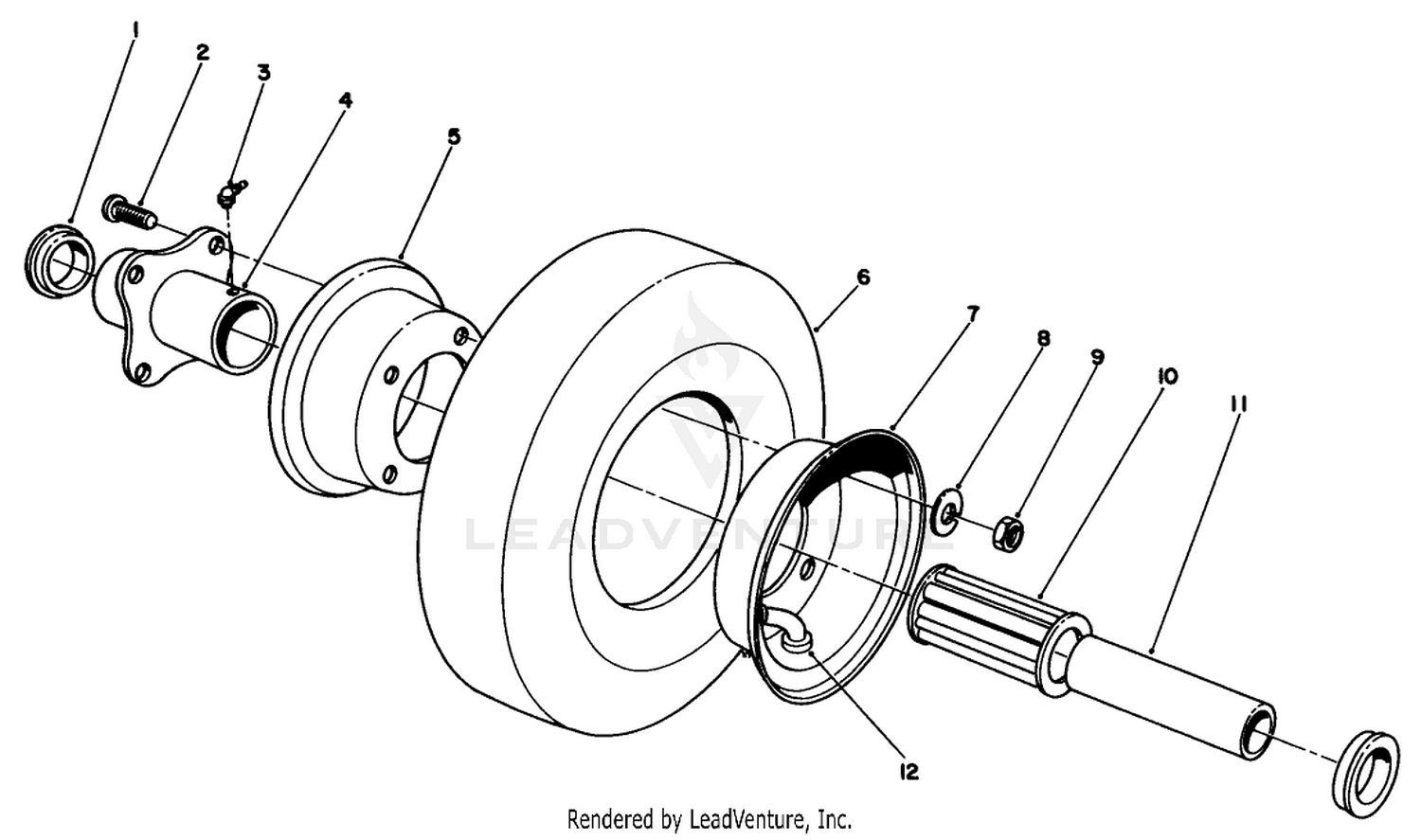 Pneumatic Caster Wheel Assembly (optional)