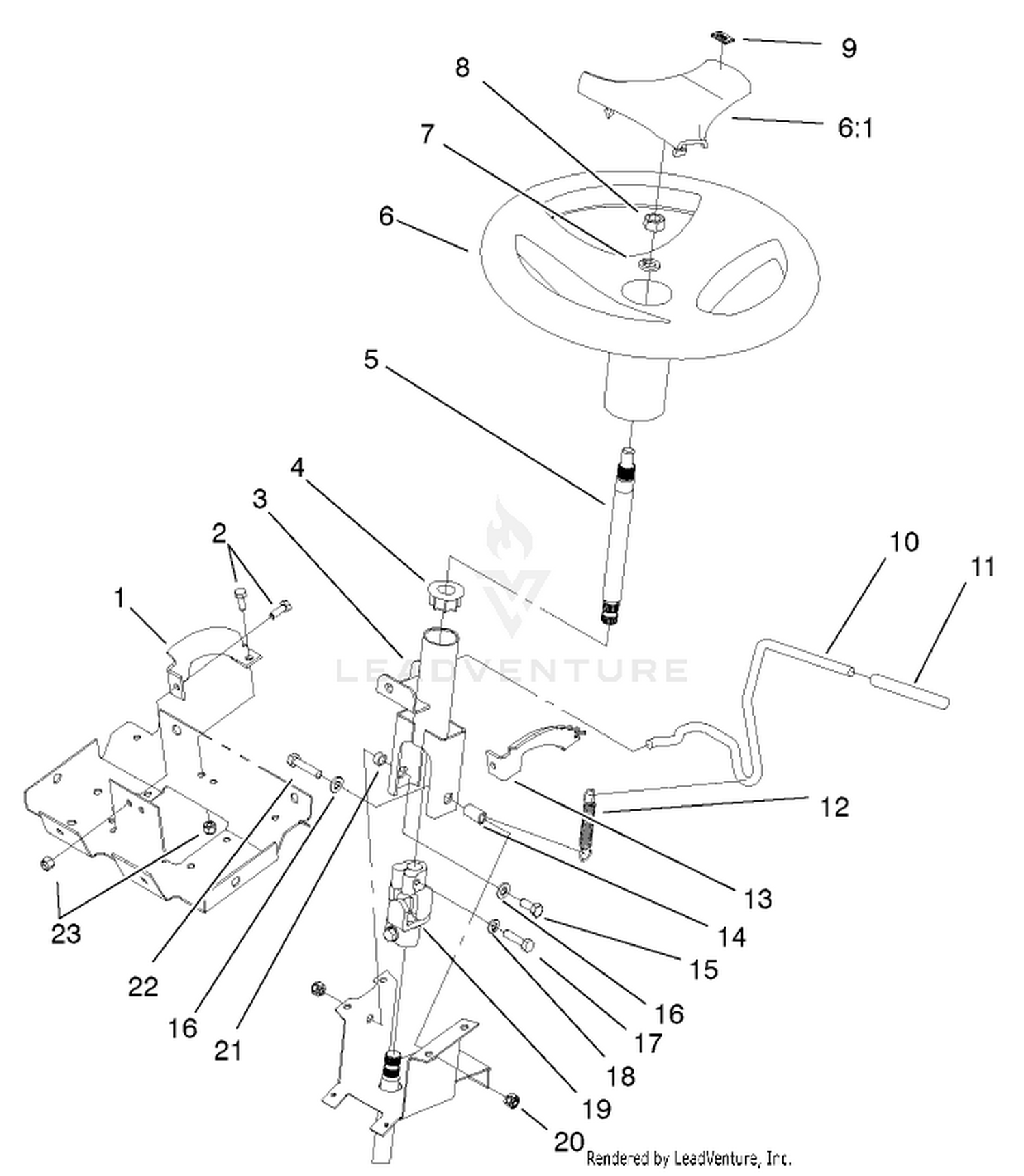 Steering Wheel And Tilt Assembly