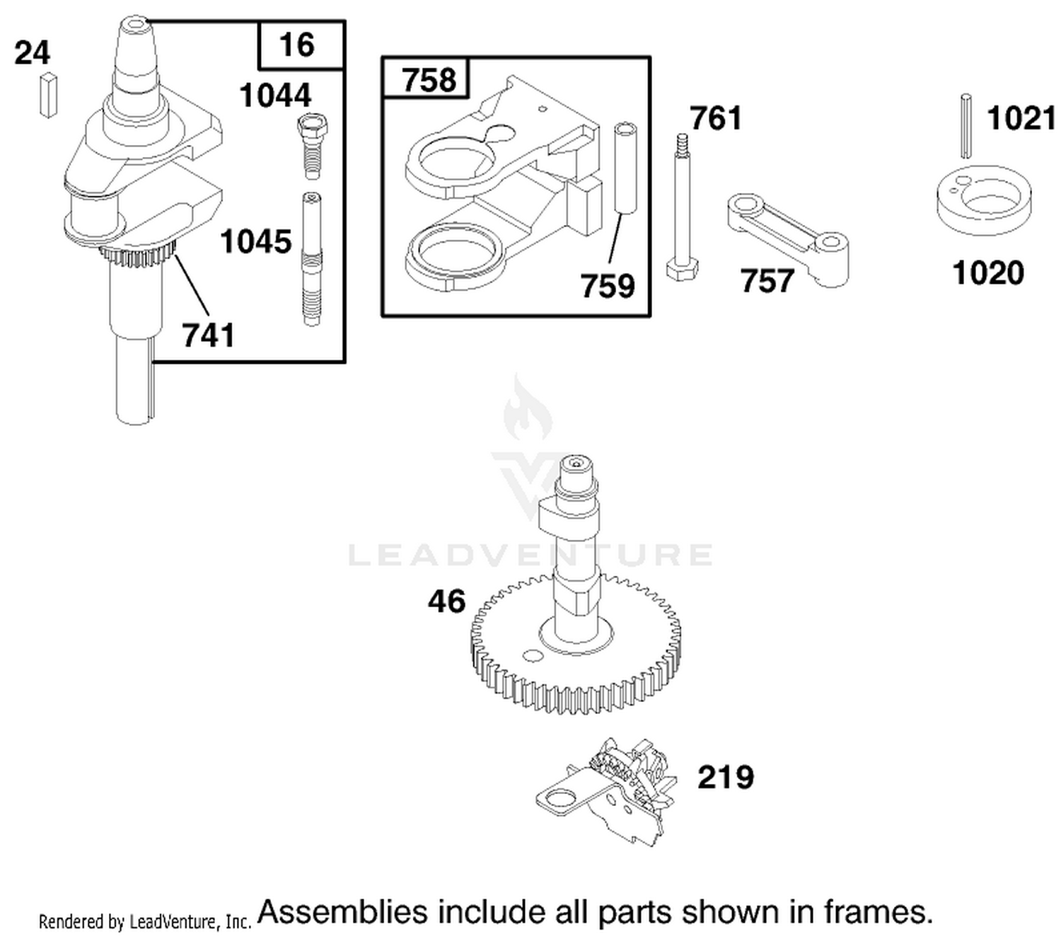 Engine Briggs  Stratton Model 28m707-0127-01 2