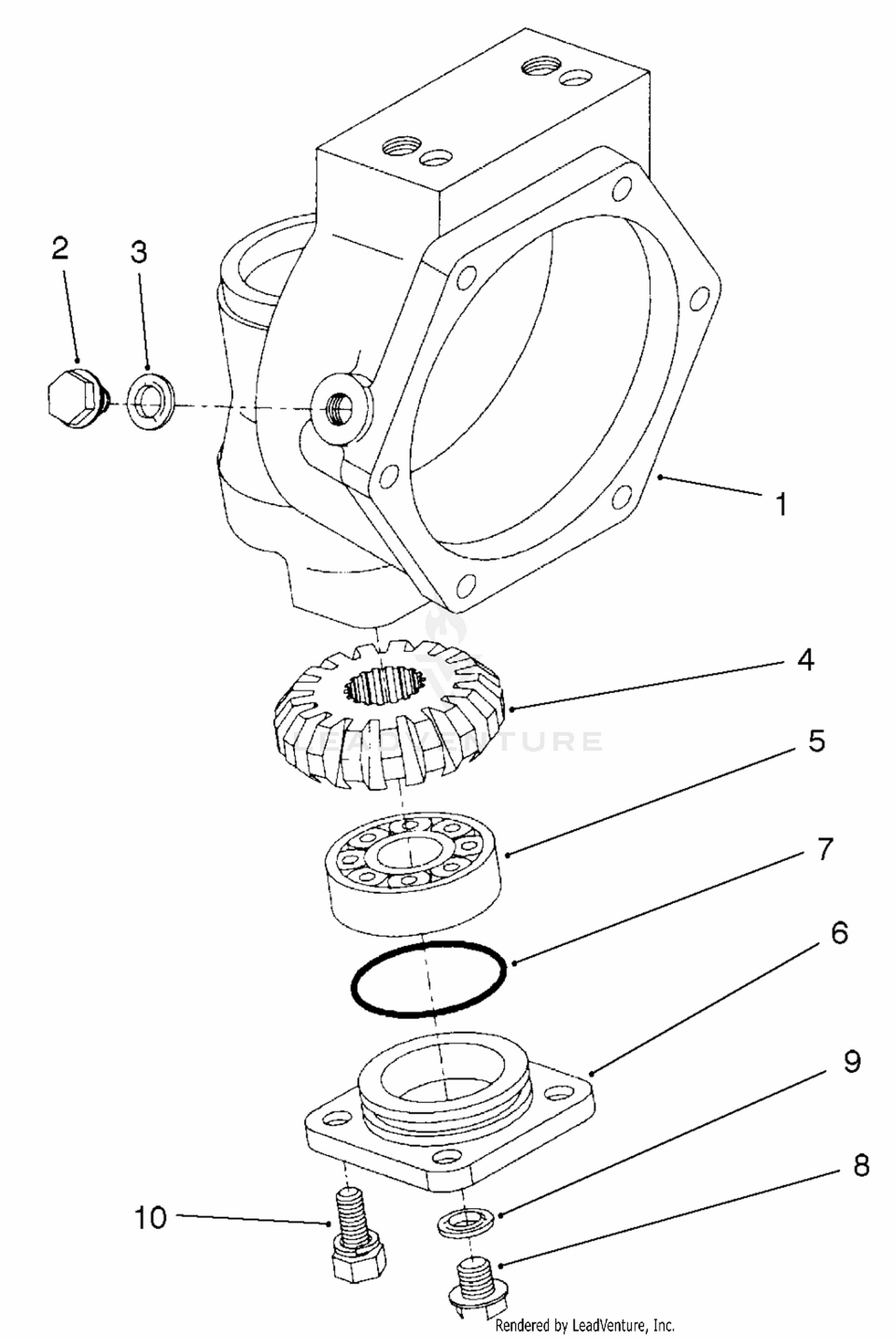 Rear Axle Assembly No. 100-3784 (continued) Axle Case Assembly