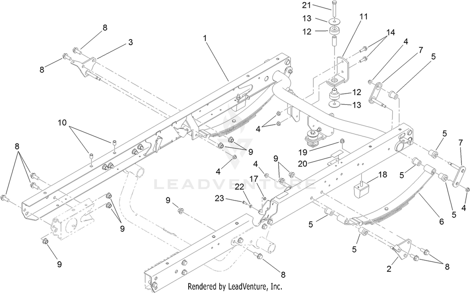 Rear Frame and Suspension Assembly
