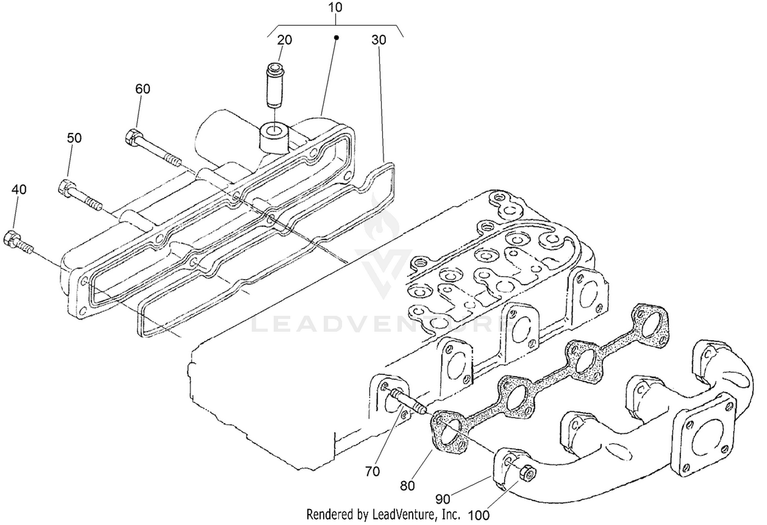 Inlet and Exhaust Manifold Assembly