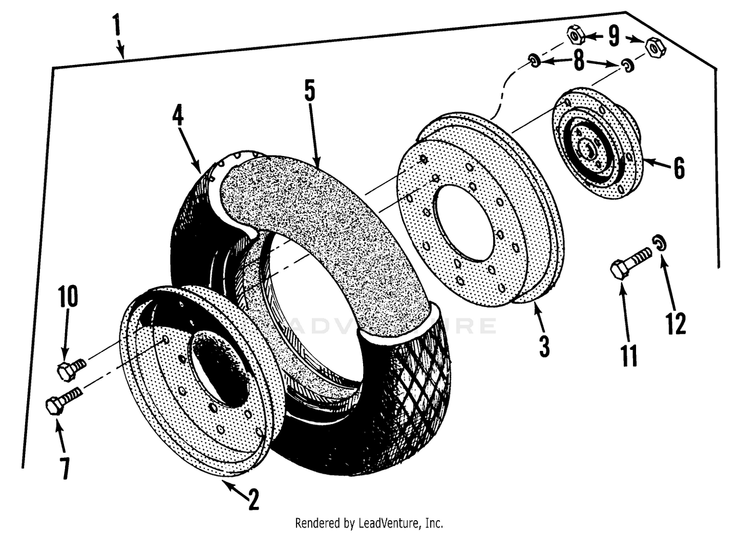 20" Pneumatic Wheel Kit No. 01353
