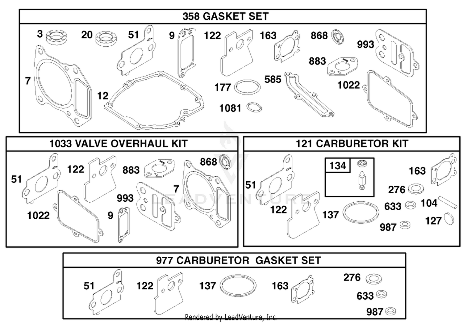 Engine Briggs  Stratton Model 122602-0150-E1 10