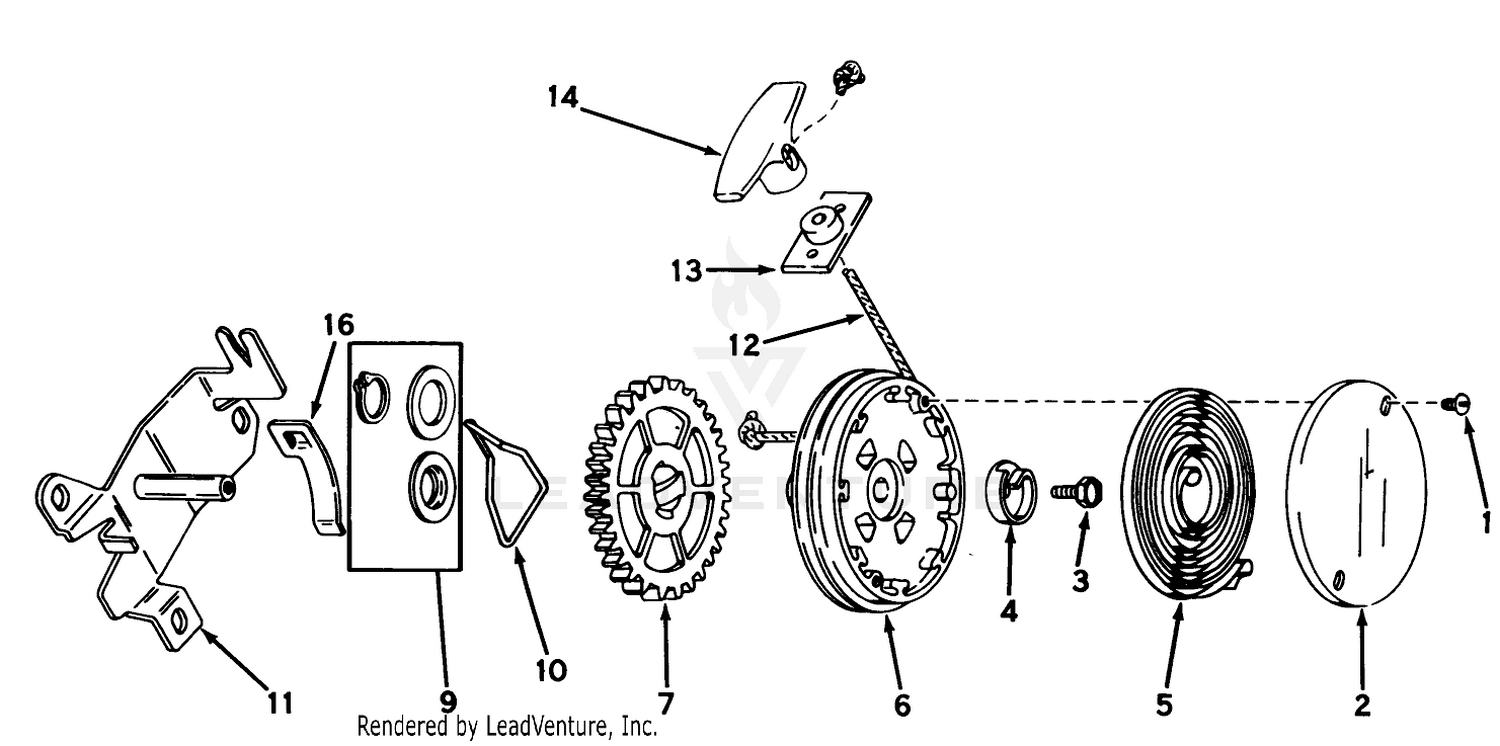 Rewind Starter No. 590450a